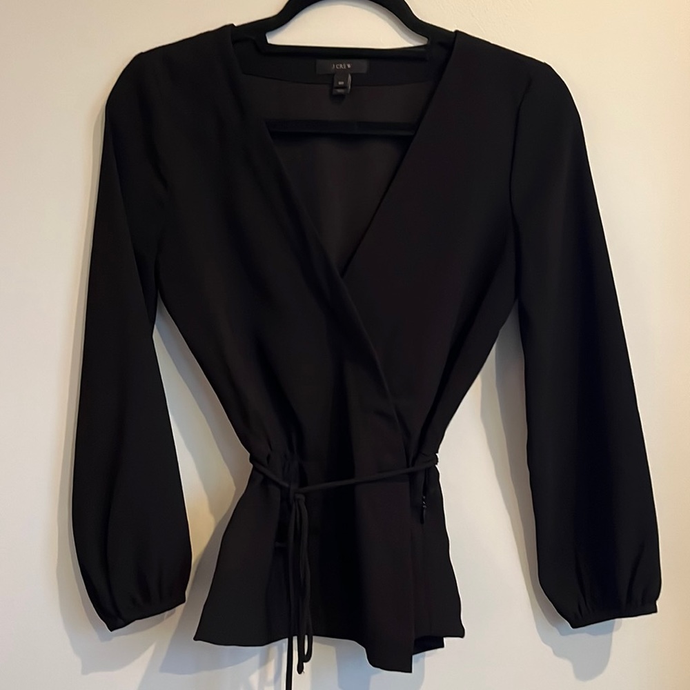 JCrew Faux Wrap Top